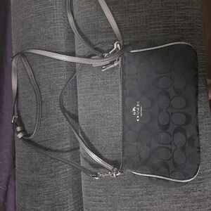 Coach Black Crossbody Bag Clutch Removable Straps